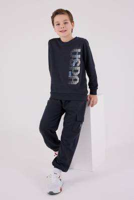 U.S. Polo Assn. - ERKEK ÇOCUK EŞOFMAN TAKIMI Üç İplik Dokuma, Şardonsuz