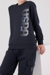 ERKEK ÇOCUK EŞOFMAN TAKIMI Üç İplik Dokuma, Şardonsuz - Thumbnail