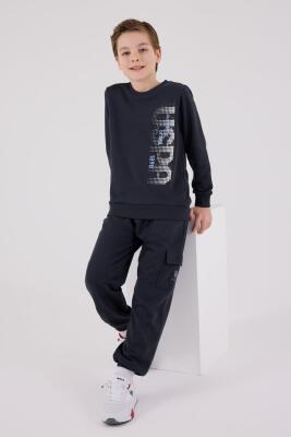 ERKEK ÇOCUK EŞOFMAN TAKIMI Üç İplik Dokuma, Şardonsuz - 1