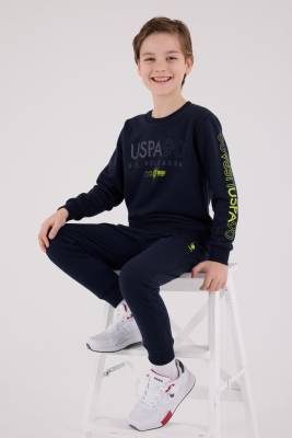 U.S. Polo Assn. - ERKEK ÇOCUK EŞOFMAN TAKIMI Üç İplik Şardonsuz