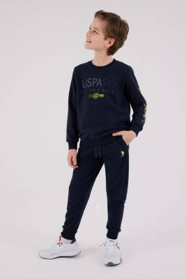 U.S. Polo Assn. - ERKEK ÇOCUK EŞOFMAN TAKIMI Üç İplik Şardonsuz (1)