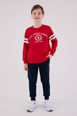 U.S. Polo Assn. - ERKEK ÇOCUK EŞOFMAN TAKIMI Üç İplik Şardonsuz