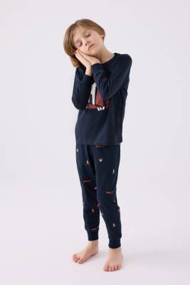 ERKEK ÇOCUK PİJAMA TAKIMI ,SÜPREM DOKUMA - 3