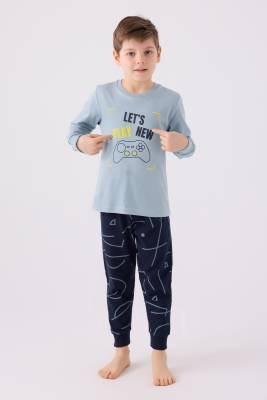 ERKEK ÇOCUK PİJAMA TAKIMI ,SÜPREM DOKUMA - 4