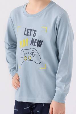 ERKEK ÇOCUK PİJAMA TAKIMI ,SÜPREM DOKUMA - 6