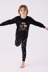 ERKEK ÇOCUK PİJAMA TAKIMI ,SÜPREM DOKUMA - 3