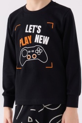 ERKEK ÇOCUK PİJAMA TAKIMI ,SÜPREM DOKUMA - 5