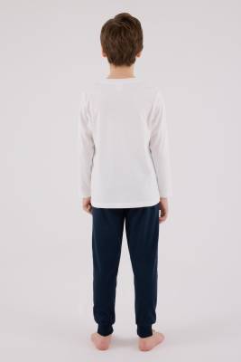 ERKEK ÇOCUK PİJAMA TAKIMI, Uzun Kol Pijama Takım, %100 Pamuk  - 5