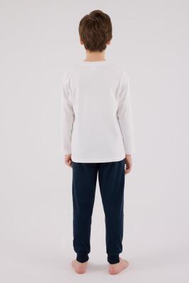 ERKEK ÇOCUK PİJAMA TAKIMI, Uzun Kol Pijama Takım, %100 Pamuk  - 5