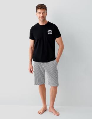 Erkek & Çocuk Pijamaları Ayrı Ayrı Satılır | %100 Pamuk Baba Oğul Yazlık Pijama Takımı Kombin – Shark Attack Baskılı - 5