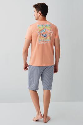 Erkek & Çocuk Pijamaları Ayrı Ayrı Satılır | %100 Pamuk Baba Oğul Yazlık Pijama Takımı Kombin – Shark Attack Baskılı - 13