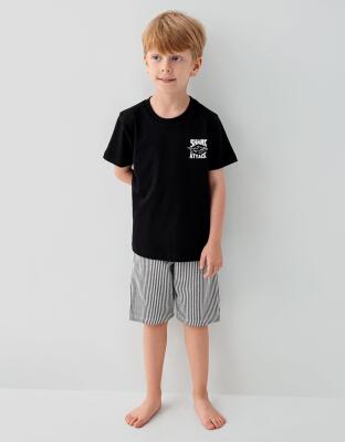 Erkek & Çocuk Pijamaları Ayrı Ayrı Satılır | %100 Pamuk Baba Oğul Yazlık Pijama Takımı Kombin – Shark Attack Baskılı - 2
