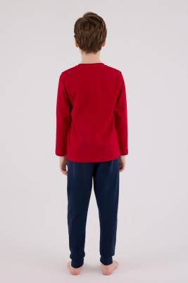 ERKEK ÇOCUK SÜPREM PİJAMA TAKIMI, Uzun Kol Pijama Takım, %100 Pamuk  - 5