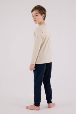 ERKEK ÇOCUK SÜPREM PİJAMA TAKIMI, Uzun Kol Pijama Takım, %100 Pamuk  - 11