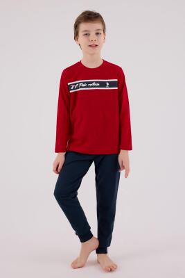 ERKEK ÇOCUK SÜPREM PİJAMA TAKIMI, Uzun Kol Pijama Takım, %100 Pamuk  - 1