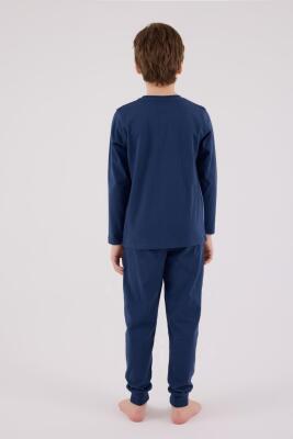 ERKEK ÇOCUK SÜPREM PİJAMA TAKIMI, Uzun Kol Pijama Takım, %100 Pamuk  - 11