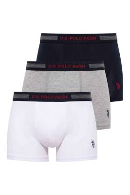U.S. Polo Assn. - Erkek Çok Renkli 3 Lü Boxer 80155