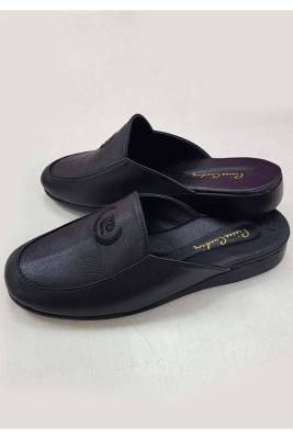 Pierre Cardin - Erkek Damat Çeyiz Armalı Deri Terlik