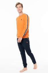 Erkek Dar Paça 2 İplik Dokuma Kışlık Ev Giyim Alt Üst Takım - 5