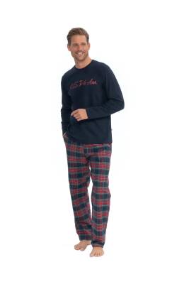 U.S. Polo Assn. - Erkek Ekoseli Pijama Takım, Cep Detaylı