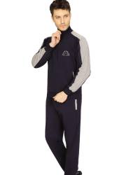 ANCELO - Erkek Eşofman Takım, Uzunkol fermuarlı 2 iplik Kumaş, Düz Paça