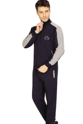 ANCELO - Erkek Eşofman Takım, Uzunkol fermuarlı 2 iplik Kumaş, Düz Paça