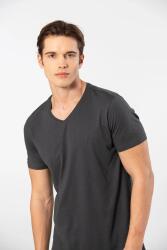 Erkek Kısakol V Yaka T-shirt, %50 Pamuk %50 Modal - 5