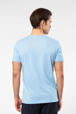 Erkek Kısakol V Yaka T-shirt, %50 Pamuk %50 Modal - 3