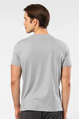 Erkek Kısakol V Yaka T-shirt, %50 Pamuk %50 Modal - 9