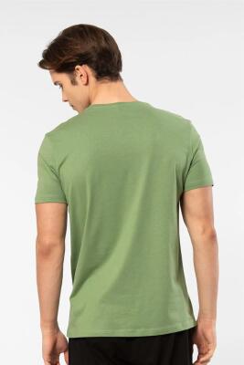Erkek Kısakol V Yaka T-shirt, %50 Pamuk %50 Modal - 18
