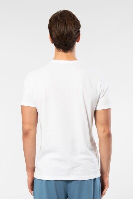 Erkek Kısakol V Yaka T-shirt, %50 Pamuk %50 Modal - 21