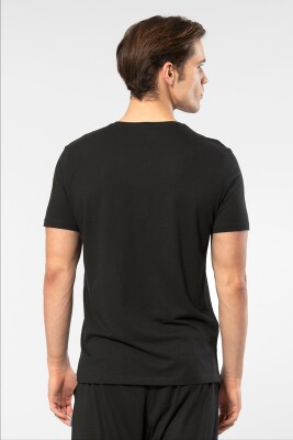 Erkek Kısakol V Yaka T-shirt, %50 Pamuk %50 Modal - 24