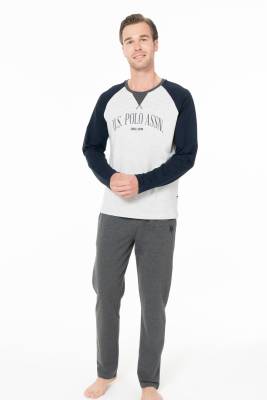 U.S. Polo Assn. - Erkek Kışlık Ev Giyim Pijama Takım Alt Üst Pijama Takım