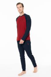 Erkek Kışlık Ev Giyim Pijama Takım Alt Üst Takım - Thumbnail