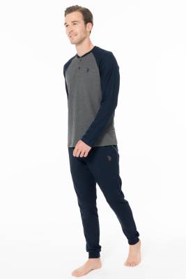 Erkek Kışlık Ev Giyim Pijama Takım Alt Üst Takım - 4