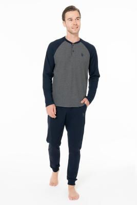 Erkek Kışlık Ev Giyim Pijama Takım Alt Üst Takım - 2