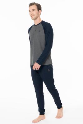 Erkek Kışlık Ev Giyim Pijama Takım Alt Üst Takım - 4