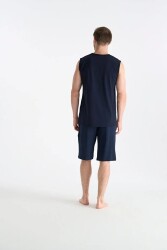 Erkek Kolsuz T-shirt Şort Takım - 6