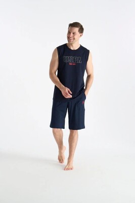 Erkek Kolsuz T-shirt Şort Takım - 5