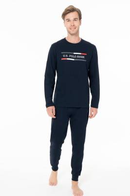 Erkek Penye Dokuma Dar Paçalı Ev Giyim Alt Üst Takım - 5