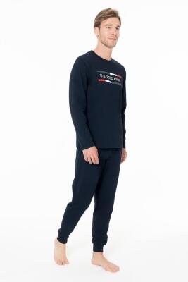 Erkek Penye Dokuma Dar Paçalı Ev Giyim Alt Üst Takım - 6