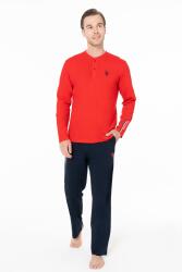 Erkek Penye Mevsimlik Düz Renk Ev Giyim Pijama Takım Alt Üst Takım - 8