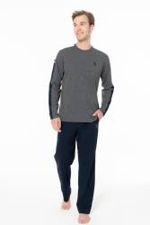 Erkek Penye Mevsimlik Ev Giyim Alt Üst Takım - Thumbnail