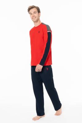 U.S. Polo Assn. - Erkek Penye Mevsimlik Ev Giyim Alt Üst Takım