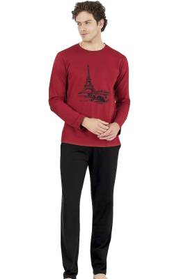 Pierre Cardin - Erkek Pijama Takım, %100 Pamuklu, Cep Detaylıdır