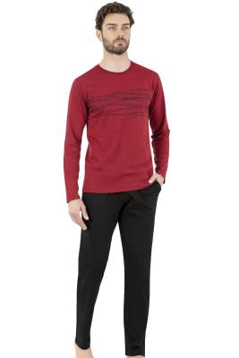 Pierre Cardin - Erkek Pijama Takım, %100 Pamuklu, Cep Detaylıdır