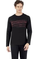 Erkek Pijama Takım, %100 Pamuklu, Cep Detaylıdır - 4