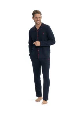 U.S. Polo Assn. - Erkek Pijama Takım, %50 modal %50 pamuk