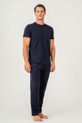 Erkek Pijama Takımı %100 Pamuk – Kısa Kollu Üst & Cepli Uzun Alt Rahat Ev Giyimi