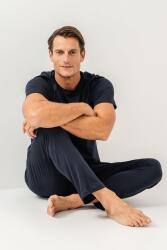 Erkek Pijama Takımı %100 Pamuk – Kısa Kollu Üst & Cepli Uzun Alt Rahat Ev Giyimi - 5